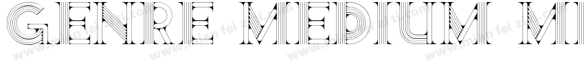 Genre Medium Medium字体转换